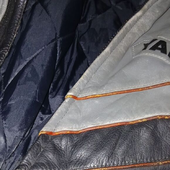 Yamaha Two-Tone Leather Jacket - Picture 8 of 13